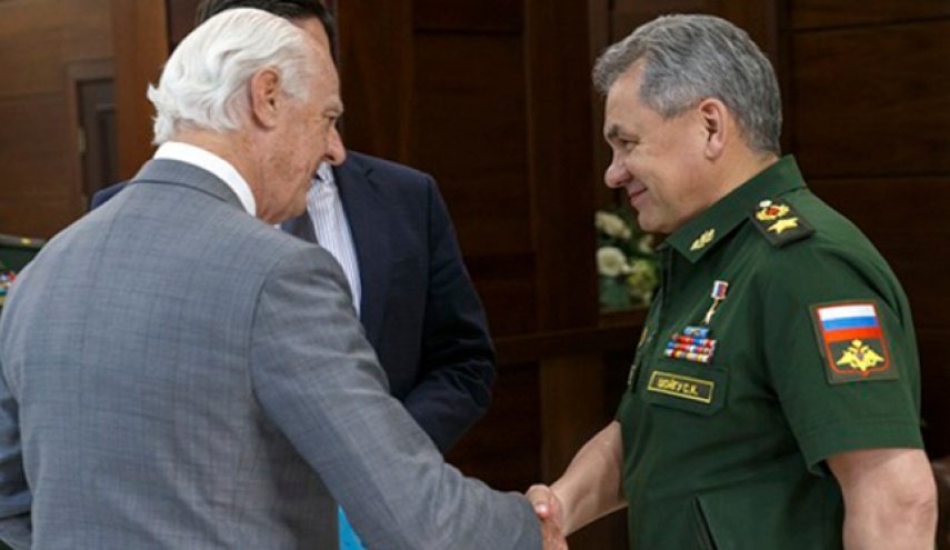دیدار دی‌میستورا با وزیر دفاع روسیه در مسکو

