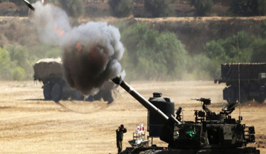 حمله توپخانه‌ای رژیم صهیونیستی به پایگاه مقاومت فلسطین در غزه