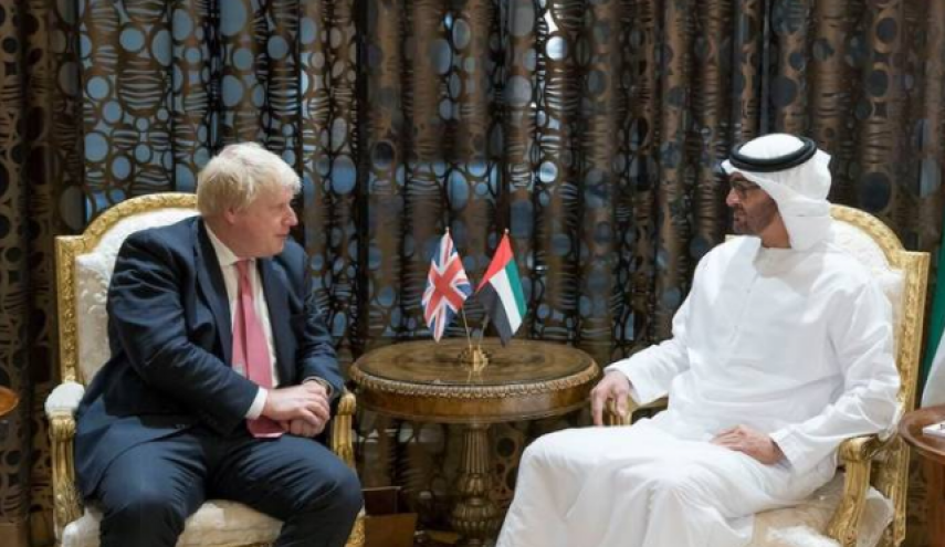 دیدار وزیر خارجه انگلیس با ولی‌عهد ابوظبی