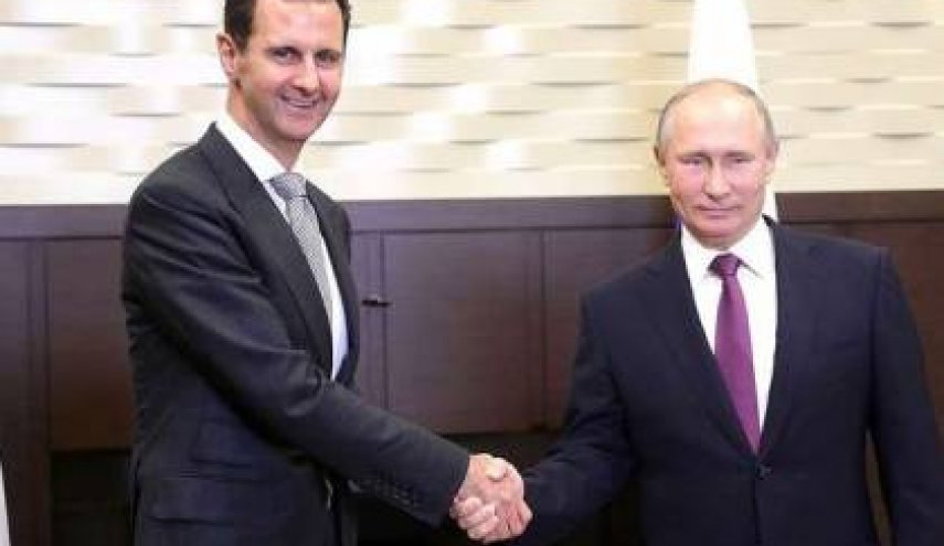 بوتين يلتقي الرئيس الاسد في قاعدة حميميم في سوريا