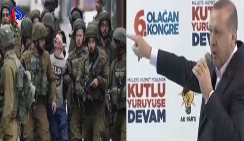 هكذا يعلق أردوغان على اعتقال 23 جندياً صهیونیاً، طفلاً فلسطينياً  