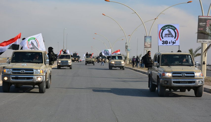 لواء 30 الحشد الشعبي يشارك في احتفالية النصر في الموصل اليوم