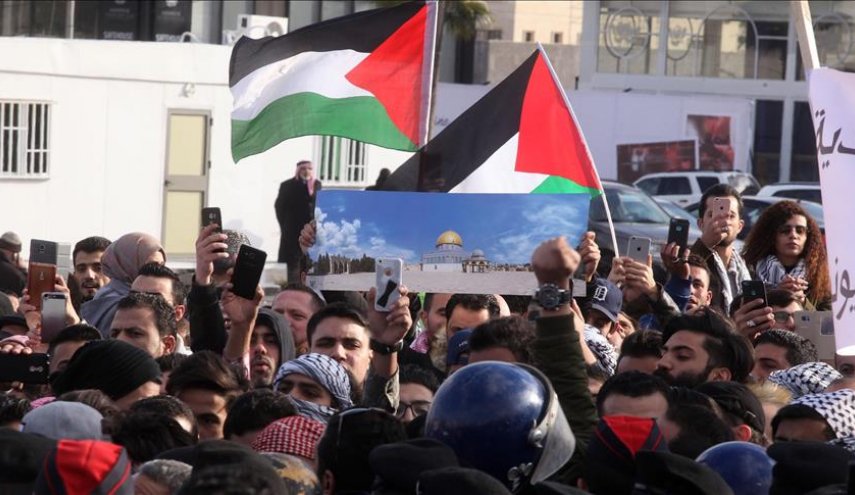 هزاران نفر از مردم اردن در جمعه ای دیگر با قدس اعلام همبستگی کردند