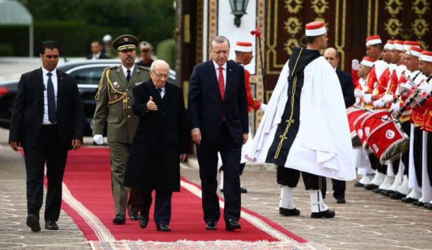 اردوغان با رئیس‌جمهور تونس دیدار کرد