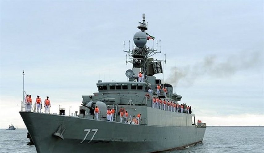 سفينة حربية ايرانية تتعرض لحادث اصطدام في بحر قزوين