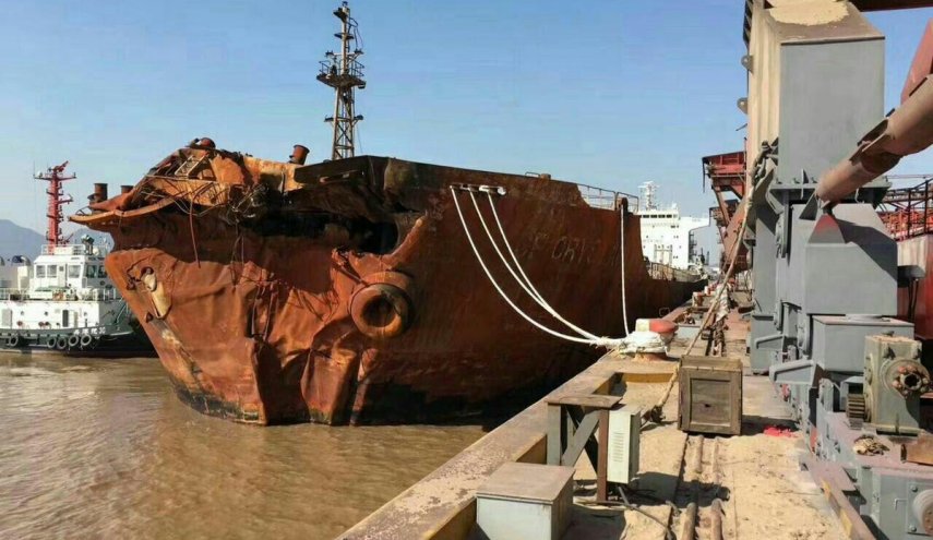 عکس/ کشتی فله‌بر چینی که موجب بروز حادثه نفتکش سانچی شد