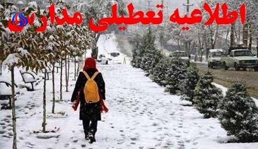 بارش برف مدارس استان آذربایجان شرقی و اردبیل را تعطیل کرد