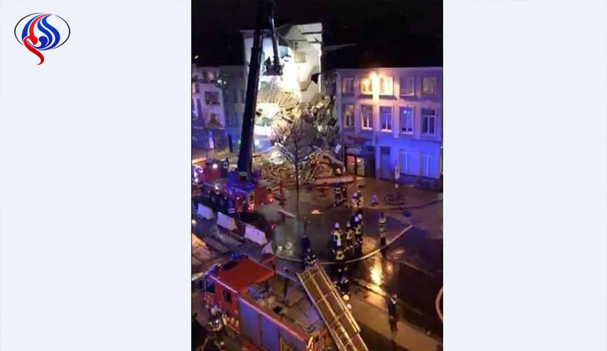 جرحى في انفجار في بلجيكا وانهيار مبنى سكني في أنتويرب