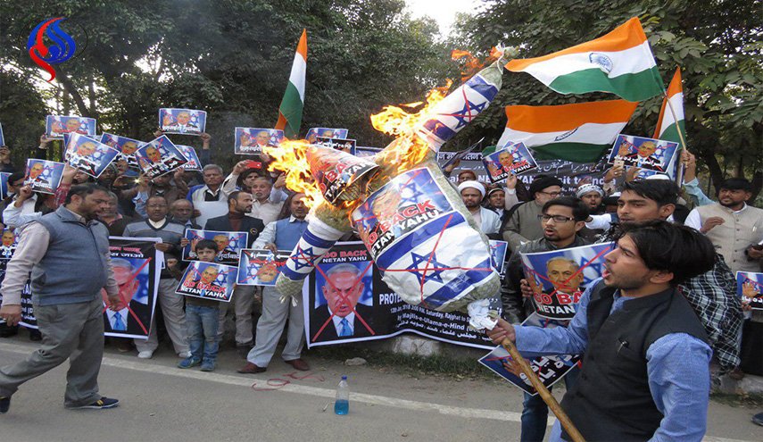 مسلمو الهند  يعارضون زيارة نتانياهو الى بلدهم