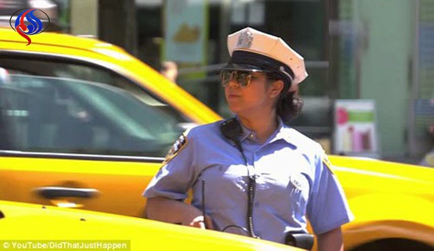 برخورد جالب پلیس زن با راننده گستـاخ! + تصاویر 