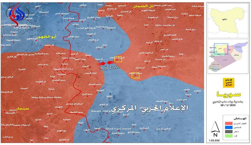 الجيش السوري وحلفاؤه يحاصرون المسلحين في جيب مساحته نحو 1100 كم مربع
