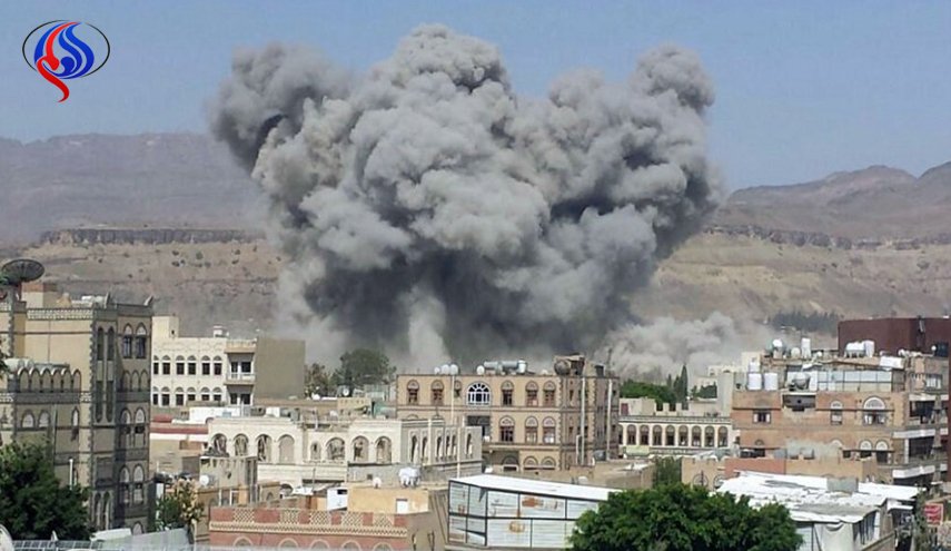 حمله جنگنده های سعودی به ساختمان تلوزیون یمن در صنعا
