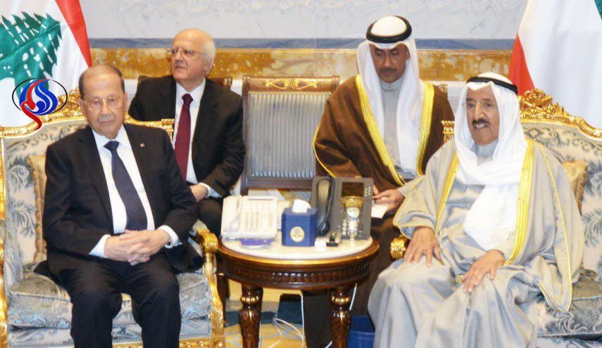 رئیس‌جمهور لبنان با امیر کویت دیدار کرد