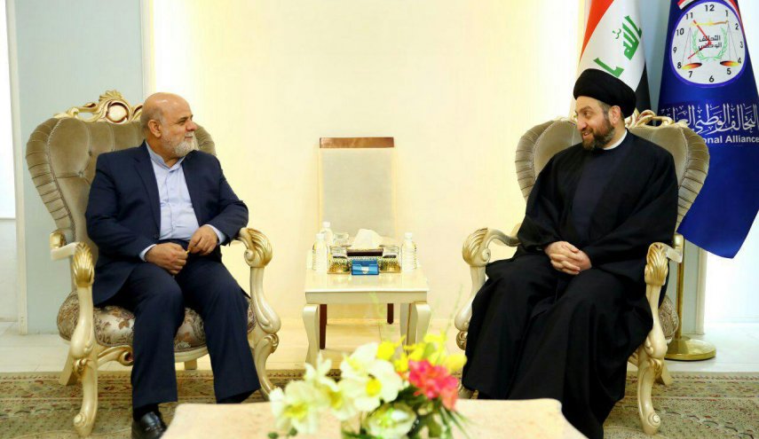  السفير الايراني يلتقي  السيد عمار الحكيم في بغداد
