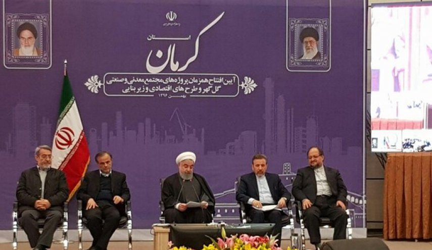 الرئيس روحاني: ايران الاولى عالميا في انتاج الحديد الاسفنجي