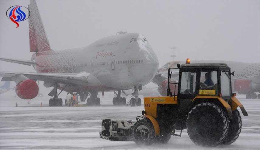 إلغاء وتأجيل عشرات الرحلات الجوية في موسكو بسبب هطول الثلوج