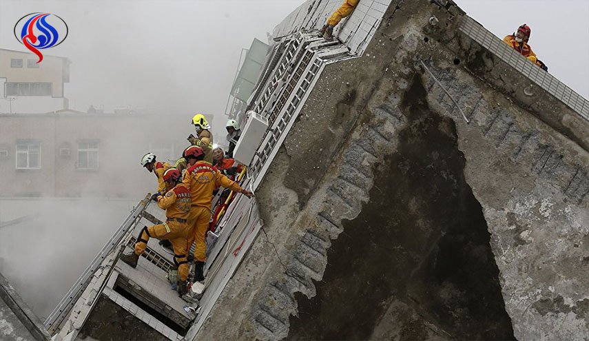 ارتفاع عدد ضحايا الزلزال في تايوان إلى 4 أشخاص والجرحى إلى 225
