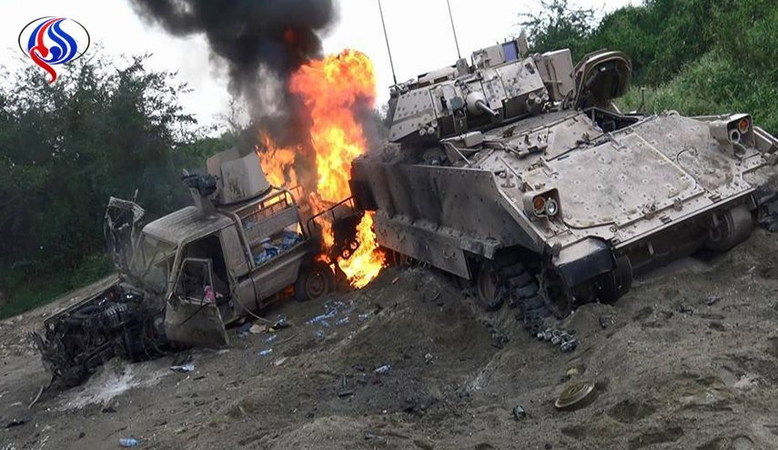تازه ترین تحولات میدانی یمن / انهدام چندین خودروی مزدوران سعودی و هلاکت جمعی از آنها