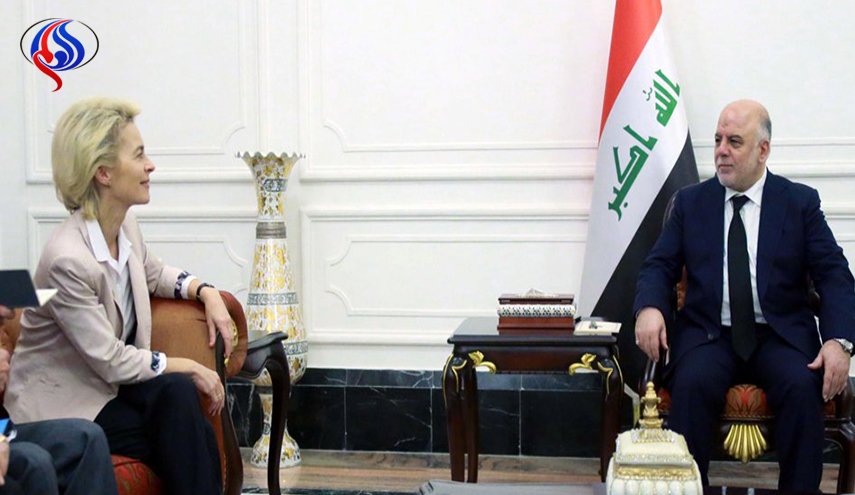 رئيس الوزراء العراقي يستقبل وزيرة الدفاع الالمانية والوفد المرافق لها
