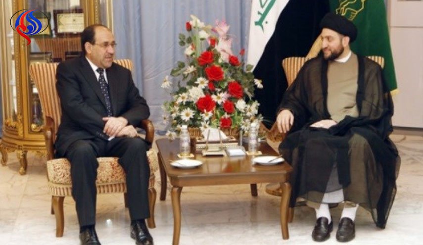 رایزنی «سید عمار الحکیم» و «نوری المالکی» درباره انتخابات عراق