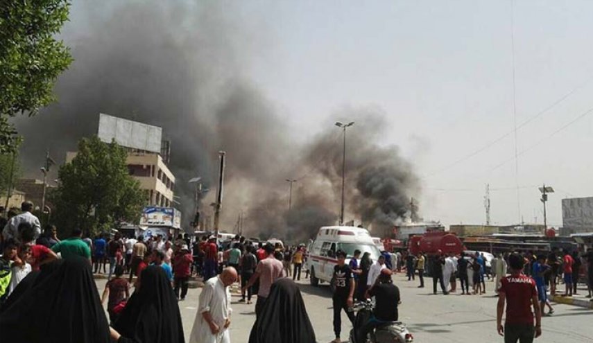 انفجار عبوة ناسفة بالقرب من سوق شعبية شمالي بغداد