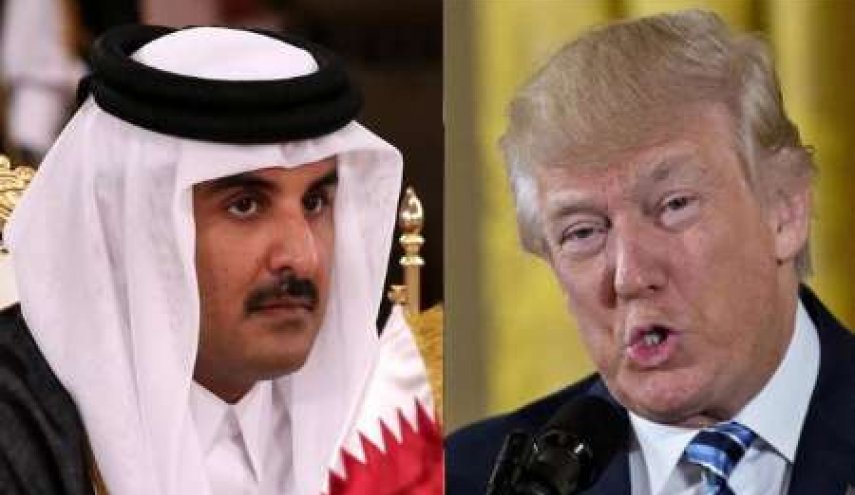 ترامپ امیر قطر را به آمریکا دعوت کرد