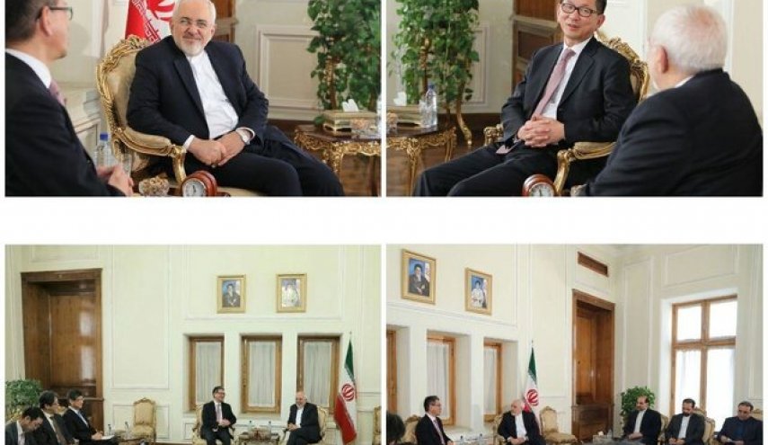 ظريف يستقبل نائب وزیر الخارجیة الیاباني