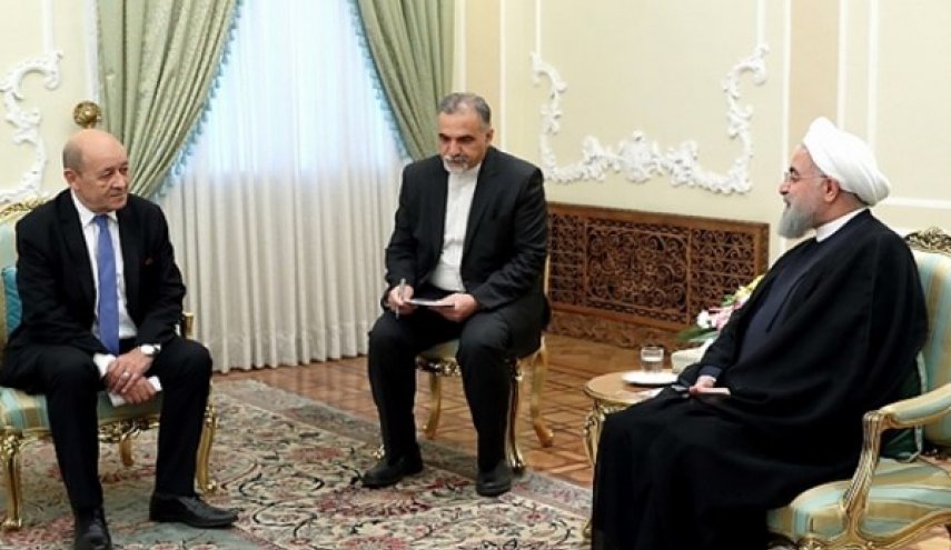هذا ما قاله الرئيس روحاني للودريان بشان الاتفاق النووي