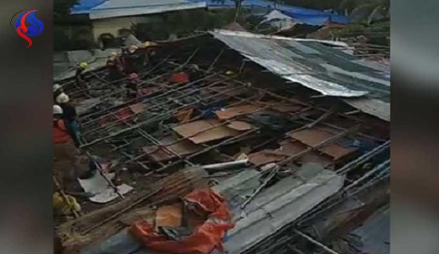 5 قتلى و55 جريحا بانهيار مبنى استراحة للعمال وسط الفلبين