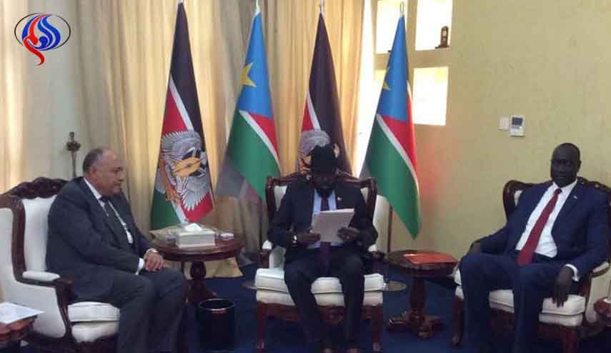 رئيس جنوب السودان يتسلم رسالة خطية من نظيره المصري