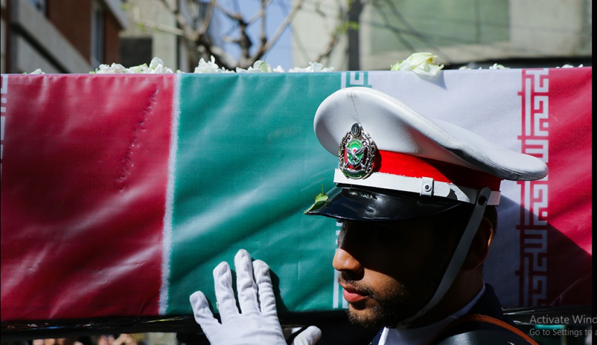 تشيييع جثامين الجنود المجهولين في طهران 