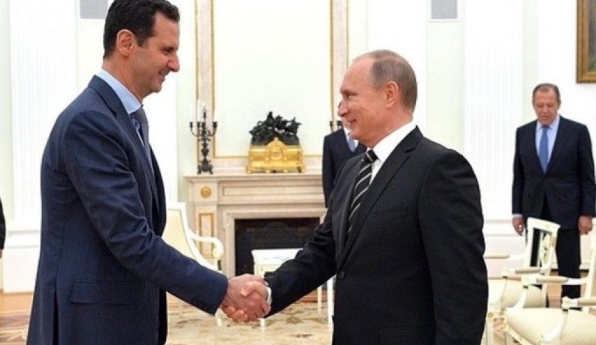 بشار اسد پیروزی پوتین در انتخابات روسیه را تبریک گفت