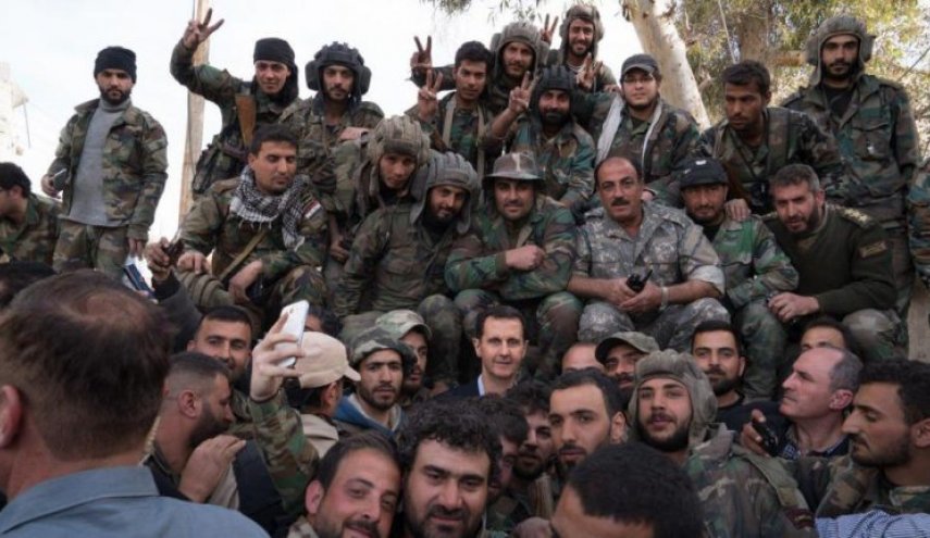 الأسد يعلن من الغوطة 
