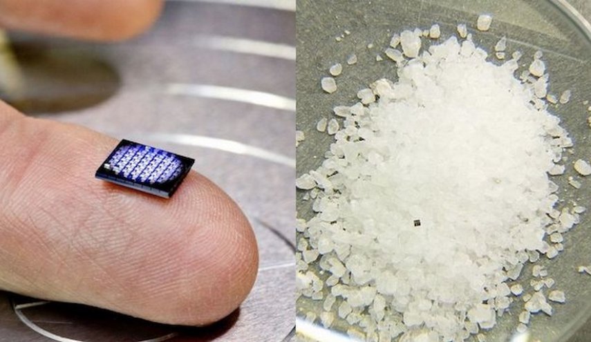 شركة IBM تعرض أصغر كومبيوتر في العالم، أصغر من حبة الملح
