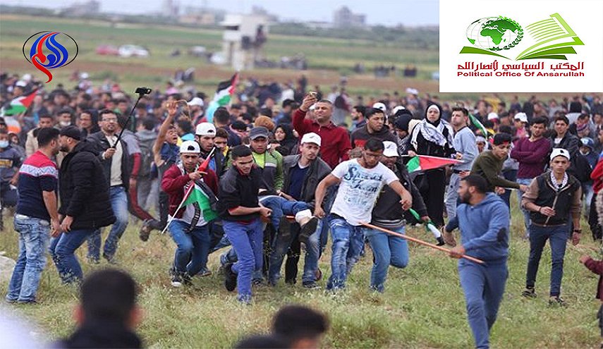 أنصار الله يثمن تضحيات الشعب الفلسطيني بمسيرة العودة 
