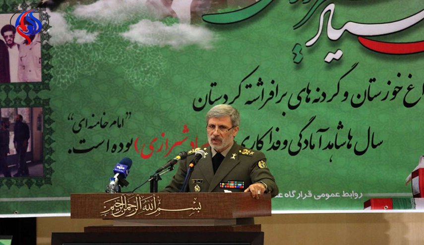 وزيرالدفاع الإيراني: الأفضل للعدو ألّا يختبر قوة إيران الدفاعية 