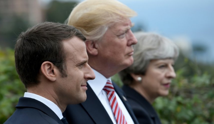 توافق رهبران آمریکا، انگلیس و فرانسه بر لزوم «پاسخ به سوریه»