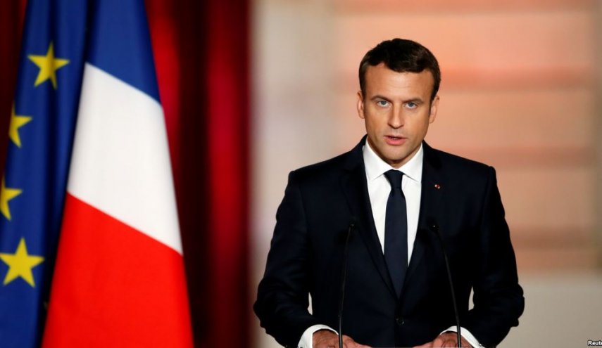 پيام توئيتری رئيس جمهور فرانسه درباره سوريه