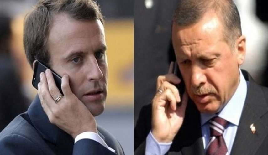 گفتگوی تلفنی اردوغان و ماکرون درباره سوریه