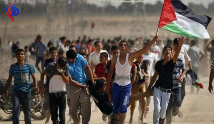 حضور گسترده فلسطینیان در راهپیمائی جمعه جوانان انقلابی