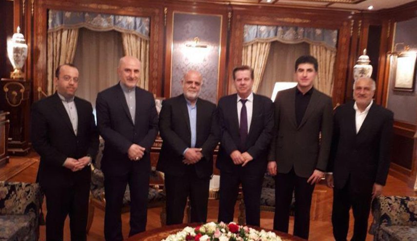 السفير الايراني ببغداد يلتقي نيجرفان بارزاني
