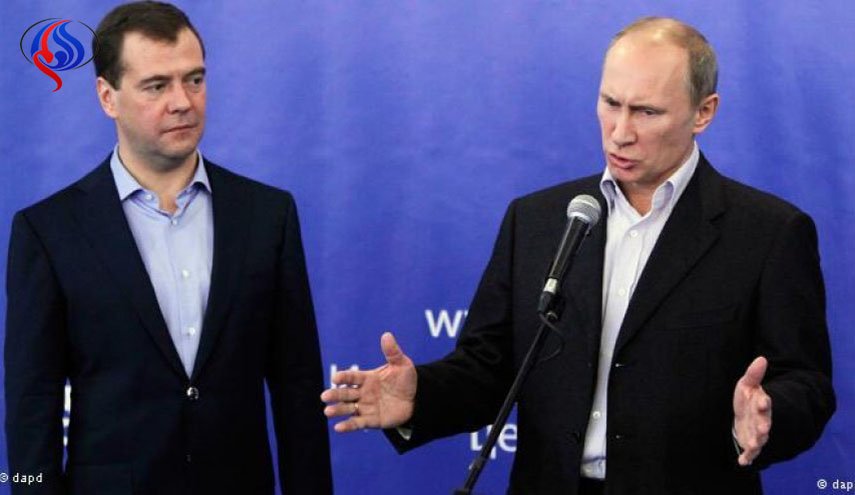بوتين يوقع مرسوما بتعيين دميتري مدفيديف رئيسا للحكومة الروسية