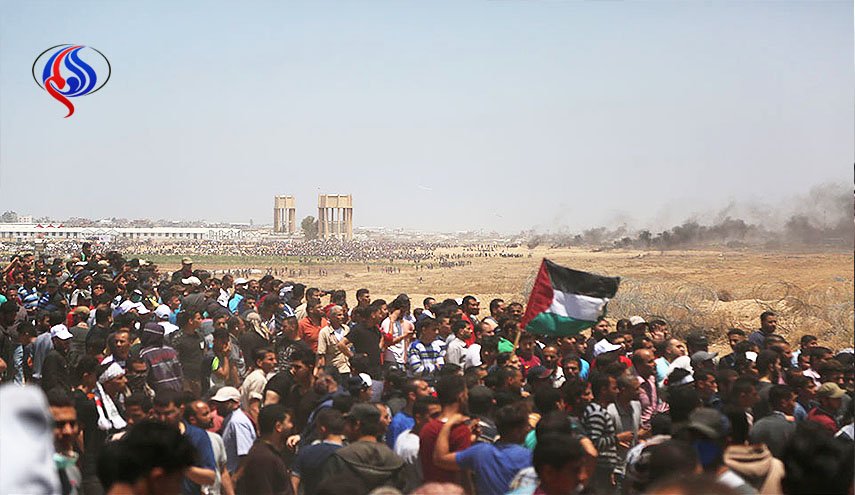 ماكرون يدين عنف الاحتلال الاسرائيلي ضد متظاهري غزة