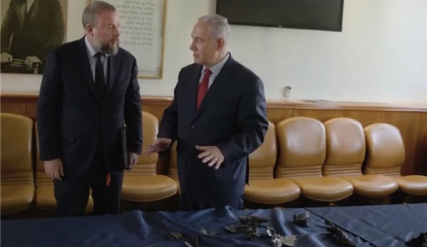 معرکه‌گیری تبلیغاتی جدید نتانیاهو؛ نمایش قطعاتی از «پهپاد ساقط‌شده در جولان»