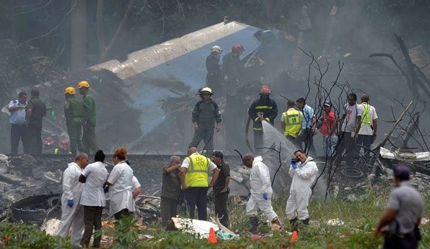 تحطم طائرة ركاب في مطار هافانا بكوبا بعد إقلاعها