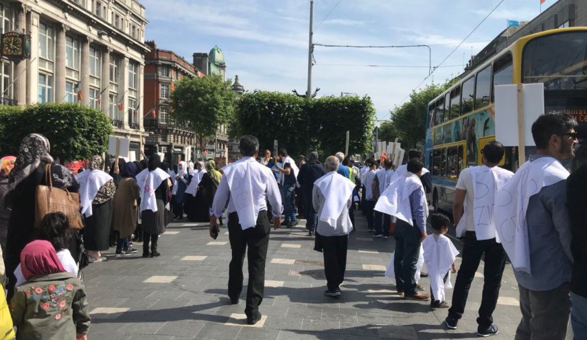 تظاهرات روز جهانی قدس در دوبلین برگزار شد
