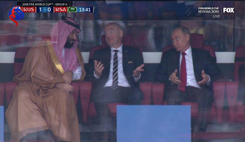 صور معبرة على هامش مباريات روسيا السعودية بالمونديال 
