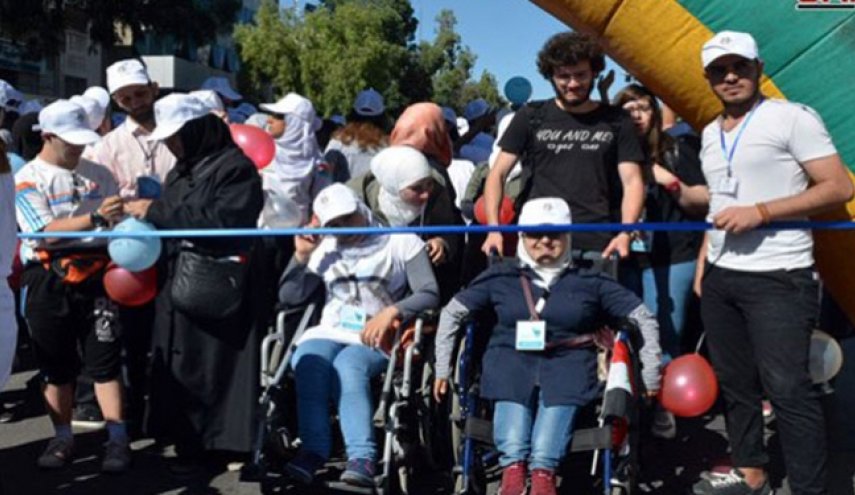 تصاویر.. مسابقه مارتون بزرگ در پایتخت سوریه

