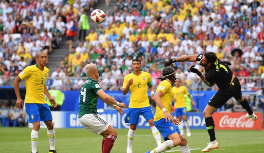 برزیل با غلبه بر مکزیک مسافر یک چهارم نهایی شد
