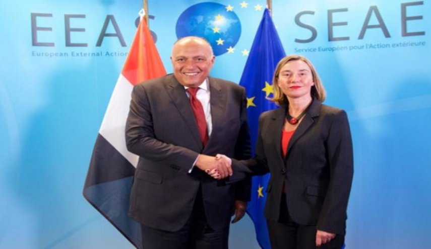 دیدار وزیر خارجه مصر با مسئول سیاست خارجی اتحادیه اروپا